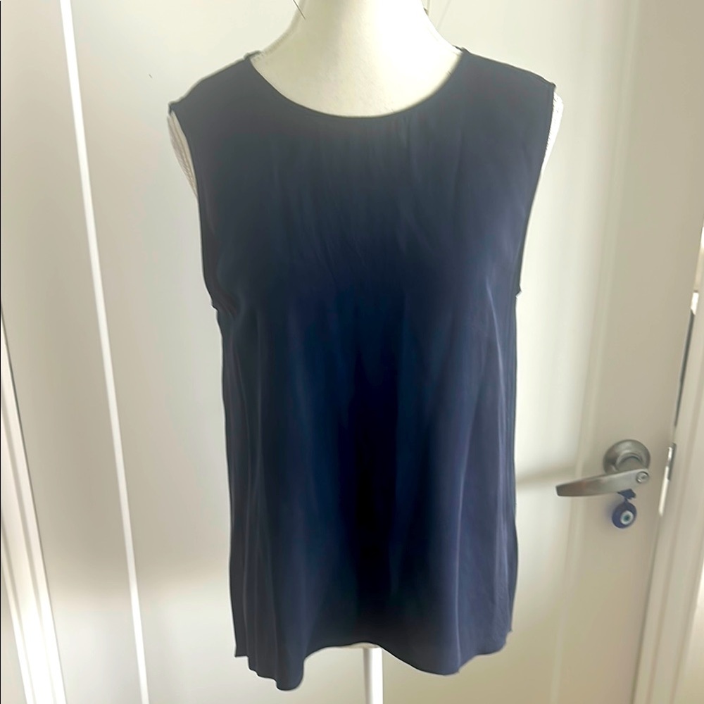 Theyskens Theory blouse silk navy Size medium